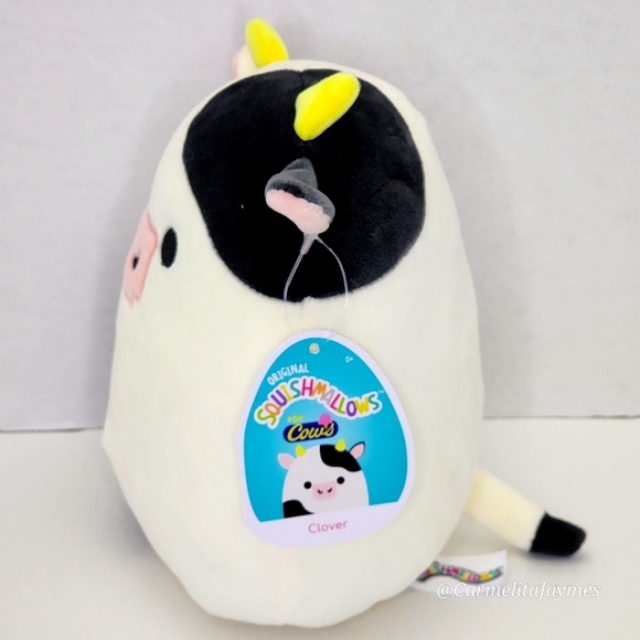 CLOVER 🐂 2021 O.G. Black & White Bull Cow Original Squishmallow for Cows NWT - Picture 2 of 9